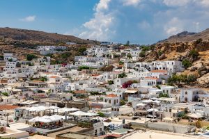 lindos, greece, buildings