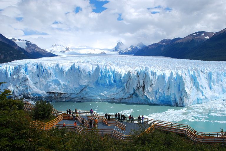 ice, glacier, mountains